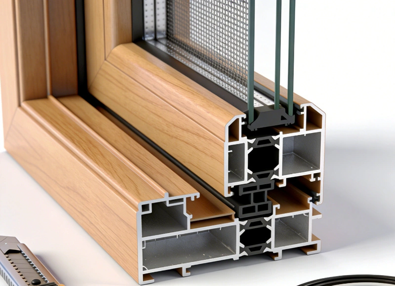 Mașină de extrudare a profilelor pentru ferestre și uși ABS