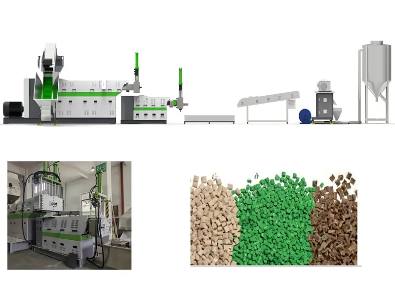 Mașină de peletizat plastic pentru reciclarea filmului